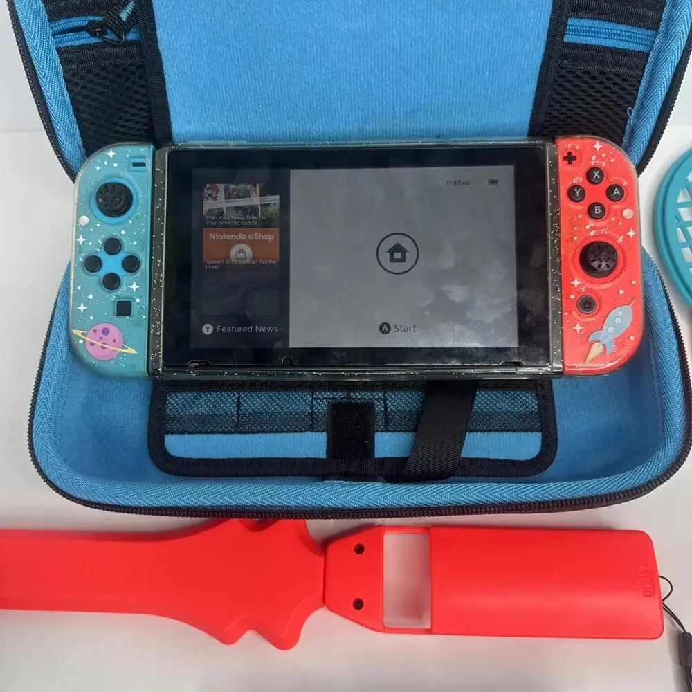 Nintendo Switch 32GB Gray Console with Neon Red and Neon Blue Joy-Con A1-01